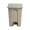 Jantex pedaalemmer 87ltr beige met voetpedaal om de bak te openen.