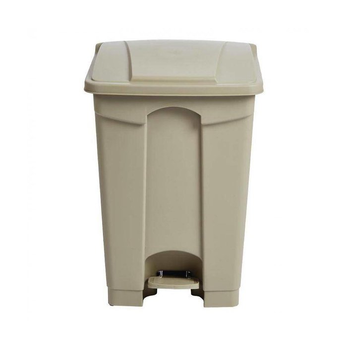 Jantex pedaalemmer 87ltr beige met voetpedaal om de bak te openen.