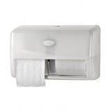 Duo toiletroldispenser compact traditioneel White Pearl