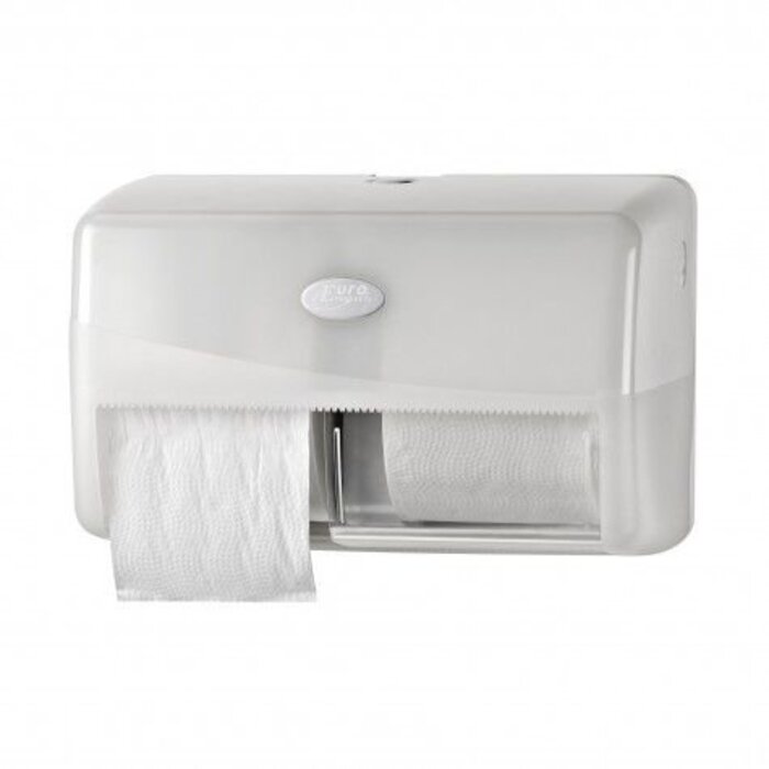 Euro Pearl white duo toiletrolhouder compact max Ø15cm