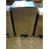 Reninox afvalbak 90 liter rvs m/pedaal en gasveersluiting