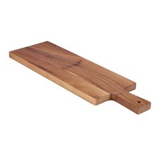 Acacia langwerpige plank m/ 2 opstaande randen korte zijde 38x15x2cm