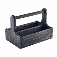 Tafelaccessoire kratje groot m/greep zwart 25x15,3x18cm Tafelaccessoire kratje groot m/greep zwart 25x15,3x18cm