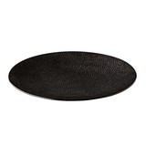 Honeycomb coupe bord zwart 21 cm – per 6 stuks