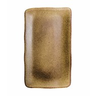 Stone Brown bord rechthoekig 35 x 21 cm – per 4 stuks