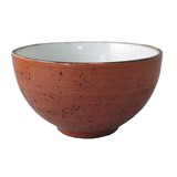 Rustic terra schaal konisch 9cl Ø6,5cm doos à 6