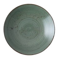 Continental Rustic donkergroen coupe bord plat Ø29cm doos à 6 Continental Rustic donkergroen coupe bord plat Ø29cm doos à 6