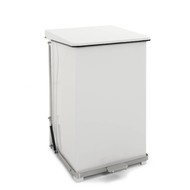 Pedaalemmer 152 liter wit rvs m/gasveren Pedaalemmer 152 liter wit rvs m/gasveren