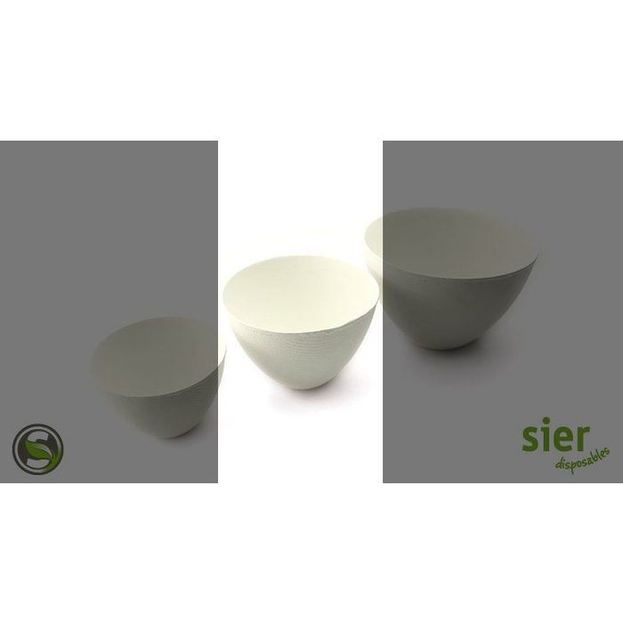 Sier Disposables Bagastro suikerriet soepbowl 35cl Ø10x6.7(h)cm doos à 12 pak à 20