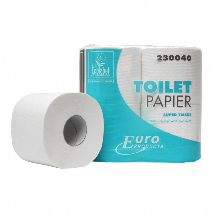 Euro Products Toiletpapier cellulose 400 vel 2-laags – per 40 rollen
