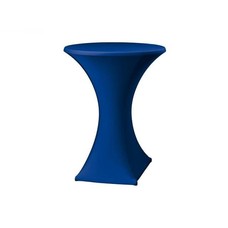 Dena statafelhoes Festival D2 Navy/donkerblauw Ø85cm m/rits H110cm Breedte poot 50cm