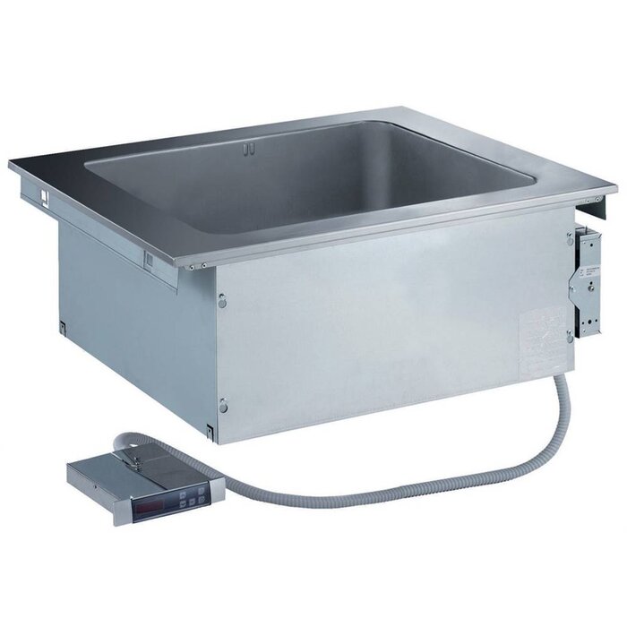 Electrolux Bain Marie Drop in 2x 1/1 GN 820x650x350 BxDxH // automatische watervulling 80º-90ºC. excl. aftapkraan. Showroommmodel, uit de verpakking.