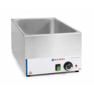 Bain marie apparaat "Kitchen Line" met aftapkraan 230V 1200W // excl. GN bakken afm: 340x540x250mm BxDxH //