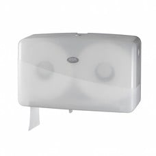 Duo toiletroldispenser Mini Jumbo White Pearl