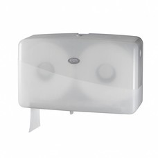 Euro pearl white mini duo toiletroldispenser afm. 247x401x132mm