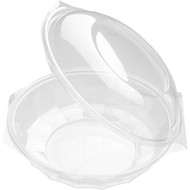 Saladebowl Ø15cm m/deksel 375ml transparant pak à 25