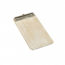 Klembord hout t.b.v. menukaart/rekening white wash A4 32x24x0,6cm  doos à 24