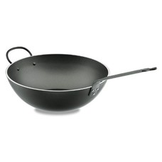 Robust wok aluminium Ø30 cm