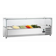 Koelvitrine – 34,000 l – roestvrijstaal 18/08