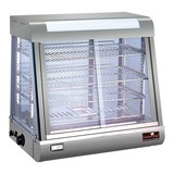 CaterChef warmhoudvitrine m/schuifruitjes 66(H)x90x48cm 230V 1840W // Heeft een klein putje in het profiel. is verder geheel nieuw // 1 jaar garantie op de onderdelen.