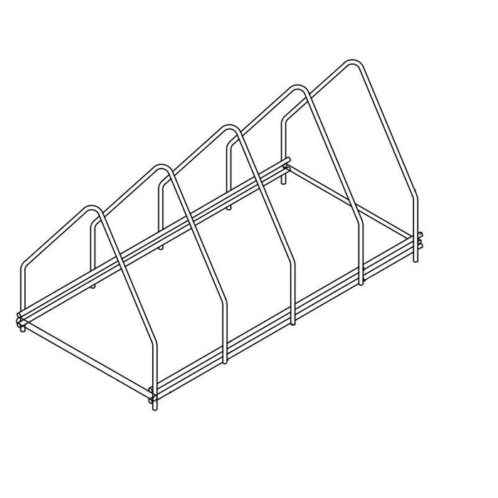 Rvs dienbladenkorf 4