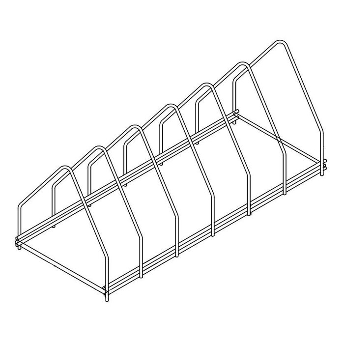 Rvs dienbladenkorf 6