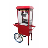 Popcorn machine  met rijdend onderstel