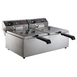 Elektrische tafelfriteuse 2x6 l