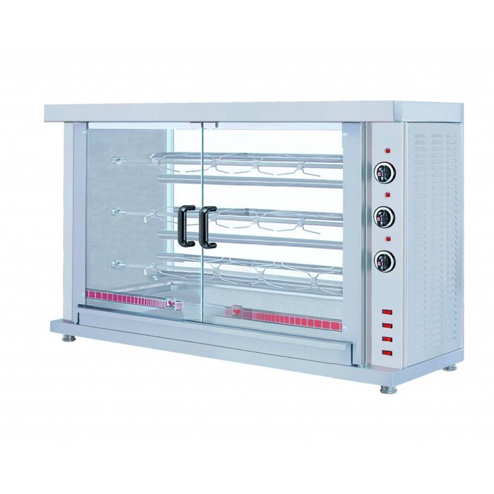 Combisteel Kippengrill elektrisch 3 spitten