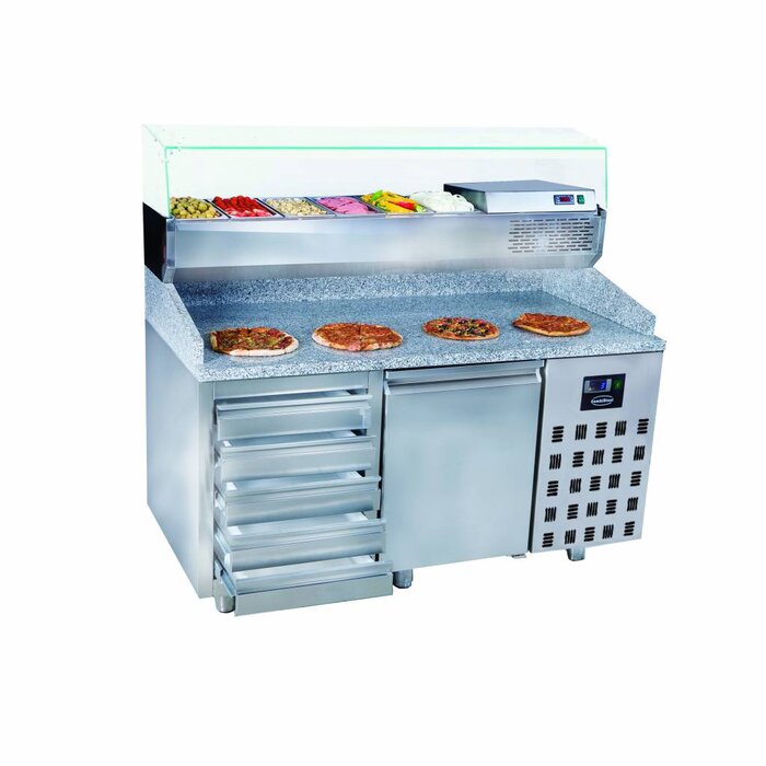 Combisteel Pizzawerkbank 1 deur 5 laden