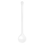 Kooklepel – L.31cm – wit – rond