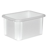 Stapelbak kunststof wit 15ltr 21,5(H)x39,5x29,5cm Stapelbak kunststof wit 15ltr 21,5(H)x39,5x29,5cm