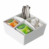 4-vaks thee- & suikerhouder 15,5 cm – per 6 stuks