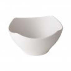 Buffet rustiek schaal Zen square creme 21x21x12(h)cm per stuk