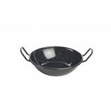 Emaille wokpan zwart 16 cm 520 ml – per 10 stuks