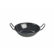 Emaille wokpan zwart  Ø16cm 4(h)cm 520ml  doos à 10