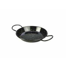 Zwart emaille pannetje paella 20 cm – per 6 stuks
