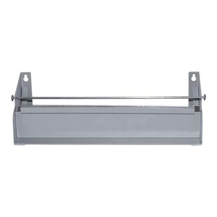 Folie dispenser metaal geëpoxeerd incl. kartelmes tbv folie 30cm