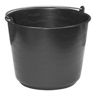 Emmer kunststof m/maatverdeling 12ltr zwart Emmer kunststof m/maatverdeling 12ltr zwart