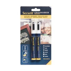 Securit stift zwart 2x6mm weerbestendig