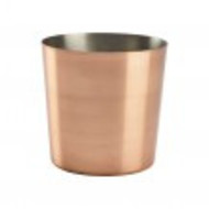 Koperen friet/presentatiebakje glad 8,5 cm doos à 12 Koperen friet/presentatiebakje glad 8,5 cm doos à 12