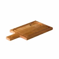Eiken plank voor soepkom met handvat 35 x 18 cm dubbelzijdig te gebruiken Eiken plank voor soepkom met handvat 35 x 18 cm dubbelzijdig te gebruiken