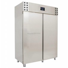 CS Vrieskast rvs  1400 ltr. -10º/-22ºC 1400x810x2050mm BxDxH 230V 0,57Kw // geschikt voor omg. temp -43ºC. 31 paar geleiders per deur met tussenruimte // 45mm isolatie wanden 60mm.