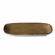 Bord rechthoekig reactive sand 24,7 x 15,4 cm – per 3 stuks