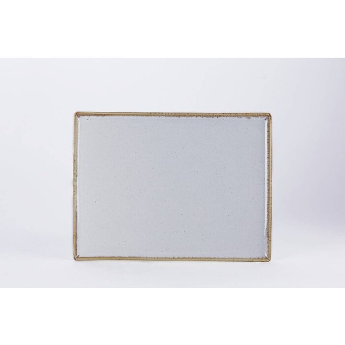 Porcelite Stone rechthoekig bord 35 x 26 cm doos á 6