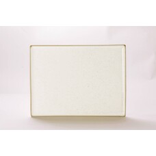 Porcelite Oatmeal rechthoekig bord 35x26cm doos à 18