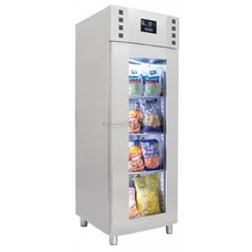 Vrieskast RVS glasdeur mono block 700 ltr