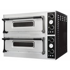 Pizza oven dubbel met raam 2x6 pizza's Ø32cm