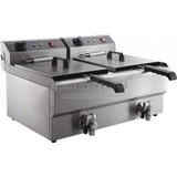Elektrische tafelfriteuse 2x10 l