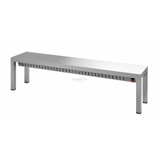 Verwarmde etagère 1 niveau 2000 x 300 x 350 mm
